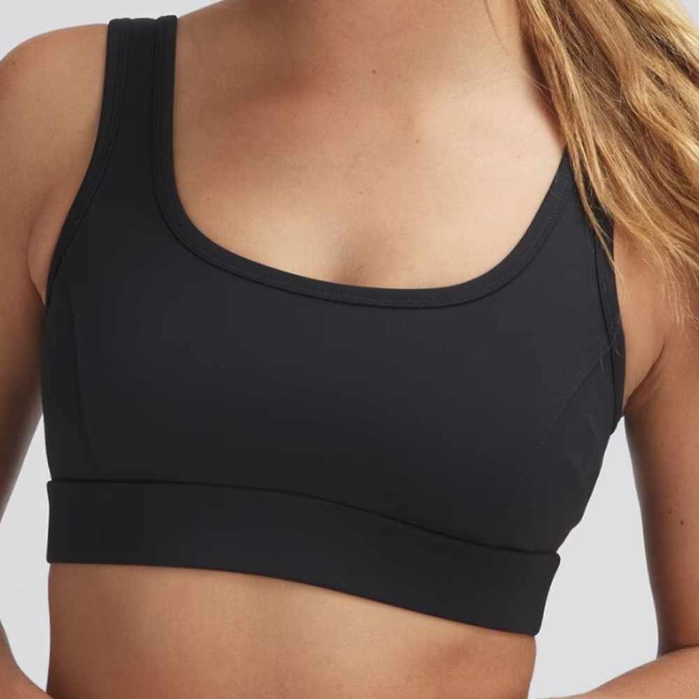 Women's back country black XL sports bra, washed never worn